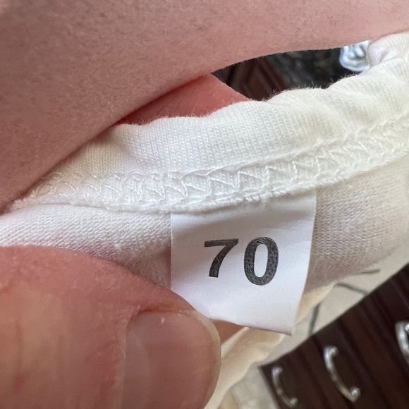 6M Off White and Silver Little Sister Girls Short Sleeve Onesie - Picture 3 of 3